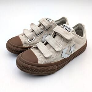 Converse Star Player 76 Gum Rubber Easy-On Sneaker Kids' Light Dune Sz US13 EU31